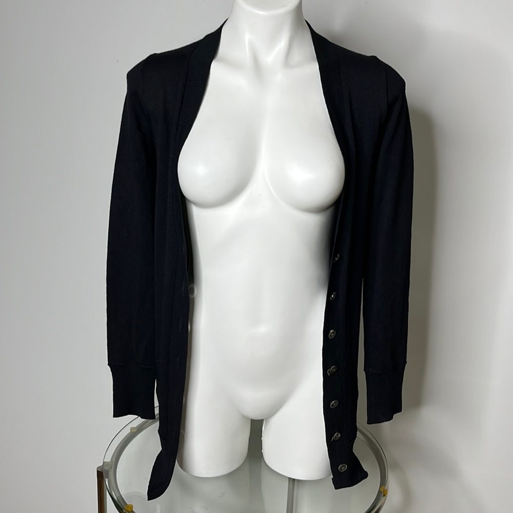 J.CREW 100% Merino Wool V-Neck Cardigan w/ front pockets Sz XS - Picture 1 of 7